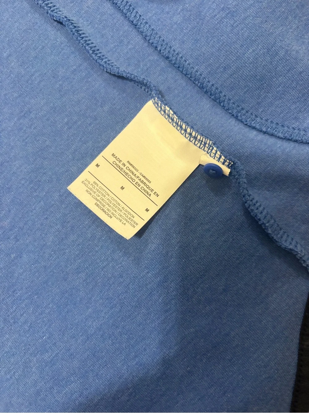 Nike Blue Hooded Asymmetrical Zip Jacket with Black Trim